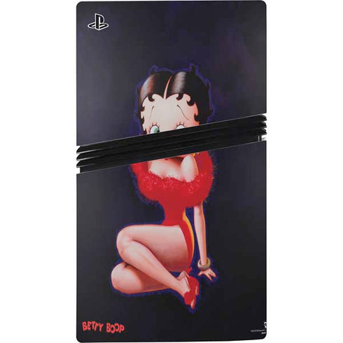 Betty Boop Red Dress PS5 Pro Console Skin