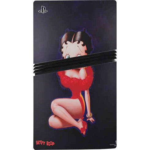 Betty Boop Red Dress PS5 Pro Disk Bundle Skin