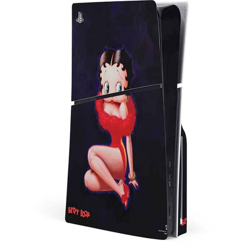 Betty Boop Red Dress PlayStation PS5 Skins