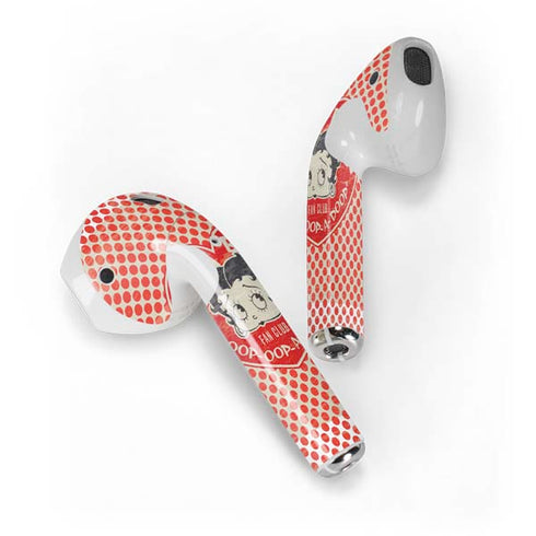 Betty Boop Red Heart Apple AirPods Skin