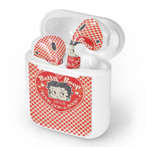 Betty Boop Red Heart Apple AirPods Skin