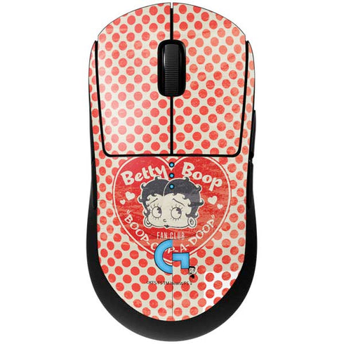 Betty Boop Red Heart G Pro Wireless Gaming Mouse Skin