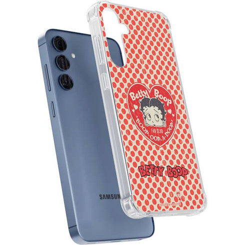 Betty Boop Red Heart Galaxy A55 5G Clear Case