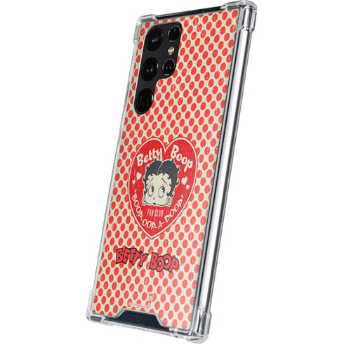 Betty Boop Red Heart Galaxy S23 Ultra Clear Case