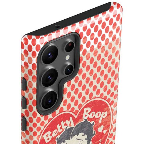 Betty Boop Red Heart Galaxy S23 Ultra Pro Case