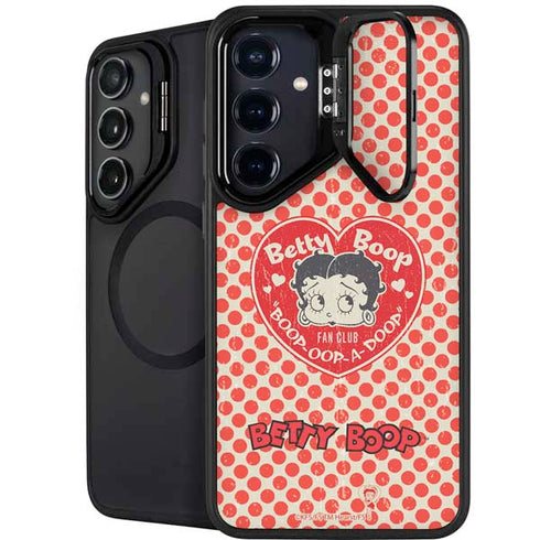 Betty Boop Red Heart Galaxy S24 FE Kickstand Case