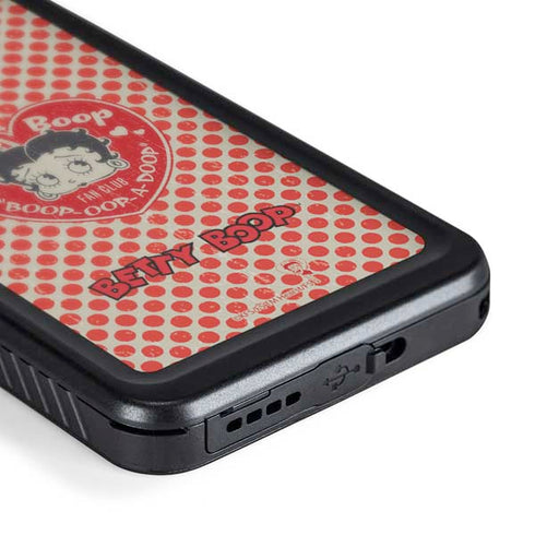Betty Boop Red Heart Galaxy S24 Plus Waterproof Case