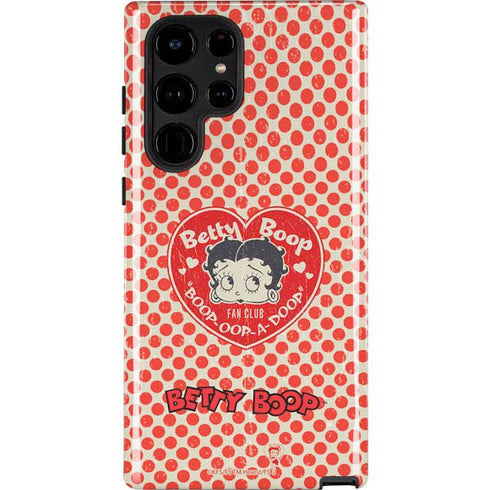 Betty Boop Red Heart Galaxy Cases