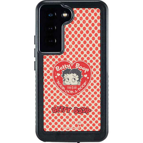 Betty Boop Red Heart Galaxy S24 Waterproof Case