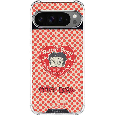Betty Boop Red Heart Google Pixel 10 Pro XL Clear Case