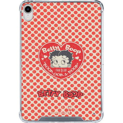 Betty Boop Red Heart iPad 11th Gen (2025) Clear Case