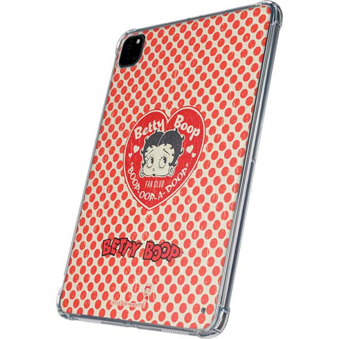 Betty Boop Red Heart iPad Pro 11in (2024) Clear Case