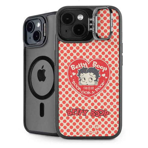 Betty Boop Red Heart iPhone 14 Kickstand Case