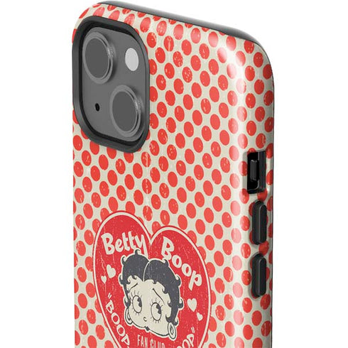 Betty Boop Red Heart iPhone 15 Impact Case