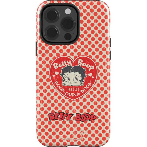 Betty Boop Red Heart iPhone 15 Pro Impact Case