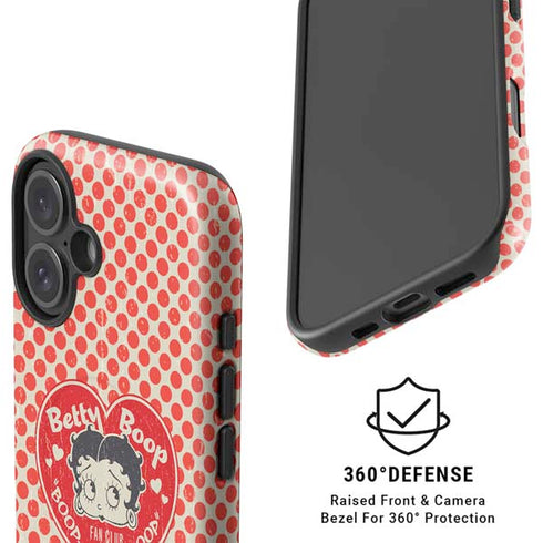 Betty Boop Red Heart iPhone 16 Plus Magsafe Impact Case