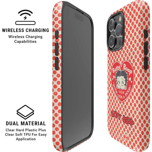 Betty Boop Red Heart iPhone 16 Pro Magsafe Impact Case
