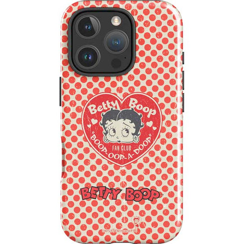 Betty Boop Red Heart iPhone 16 Pro Max Impact Case