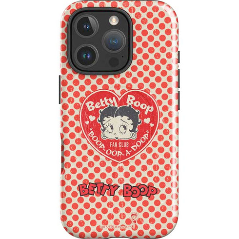Betty Boop Red Heart iPhone 16 Pro Max Magsafe Impact Case