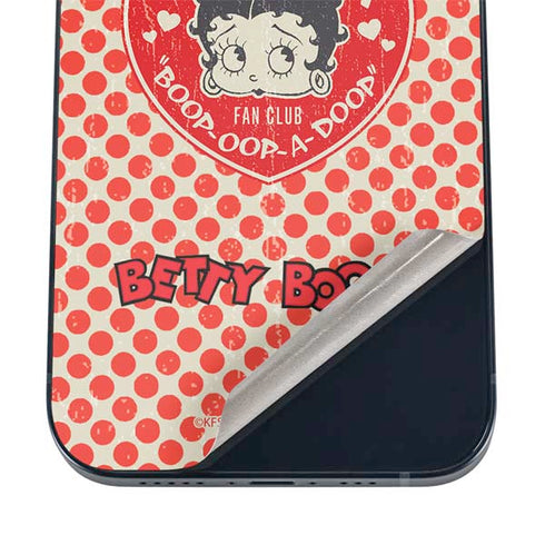 Betty Boop Red Heart iPhone 16 Skin