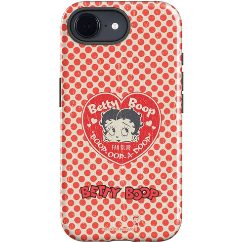 Betty Boop Red Heart iPhone 16e Impact Case