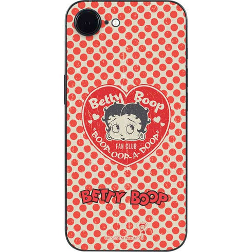 Betty Boop Red Heart iPhone 16e Skin