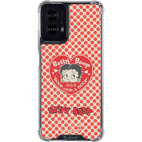 Betty Boop Red Heart Moto G Power 5G (2024) Clear Case