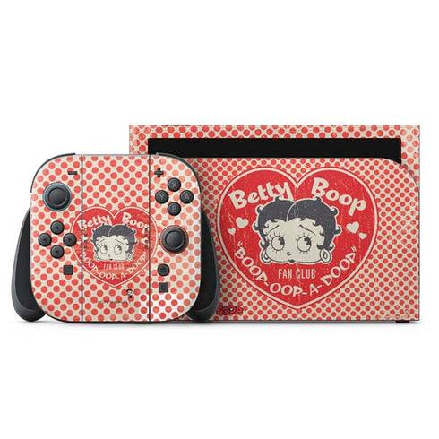 Betty Boop Red Heart Nintendo Switch 2 (2025) with Joy-Con Skin