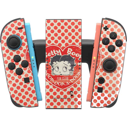 Betty Boop Red Heart Nintendo Switch 2 (2025) Joy-Con Controller Skin