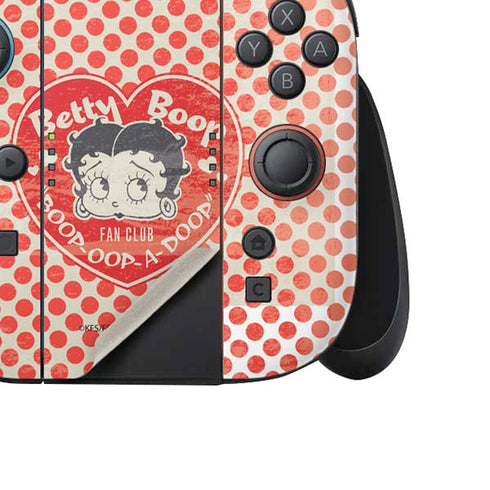 Betty Boop Red Heart Nintendo Switch 2 (2025) Joy-Con Controller Skin