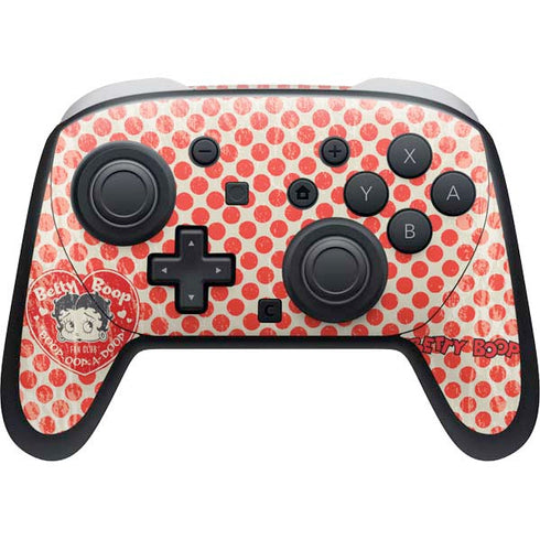 Betty Boop Red Heart Nintendo Switch 2 (2025) Pro Controller Skin