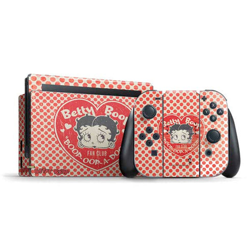 Betty Boop Red Heart Nintendo Skins
