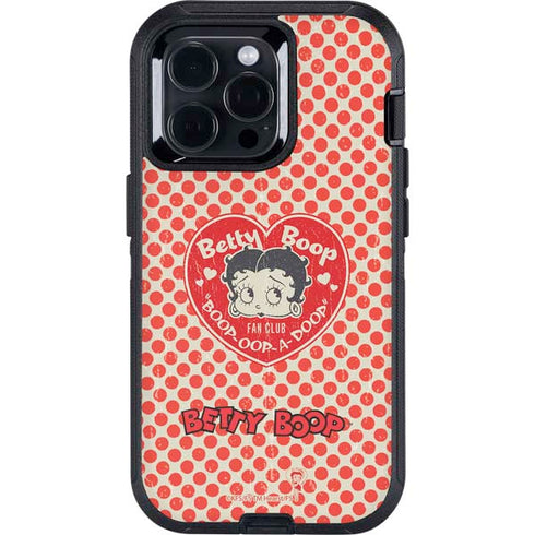 Betty Boop Red Heart Otterbox Defender iPhone Skin