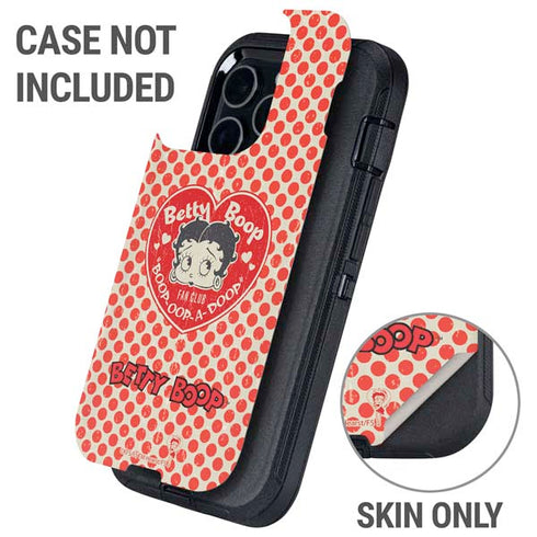 Betty Boop Red Heart Otterbox Defender iPhone Skin