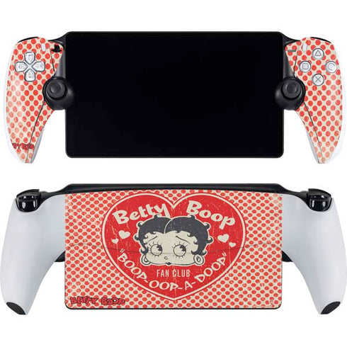 Betty Boop Red Heart PlayStation PS5 Skins