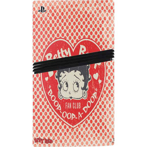 Betty Boop Red Heart PS5 Pro Bundle Skin