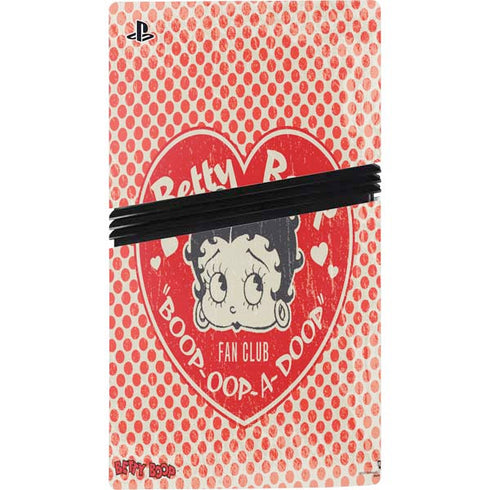 Betty Boop Red Heart PS5 Pro Disk Bundle Skin