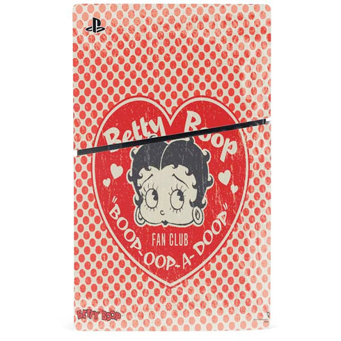 Betty Boop Red Heart PS5 Slim Digital Edition Console Skin