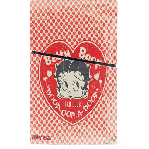 Betty Boop Red Heart PS5 Slim Digital Edition Console Skin