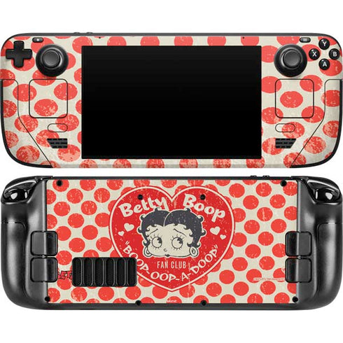 Betty Boop Red Heart Steam Deck Handheld Gaming Computer OLED Skin