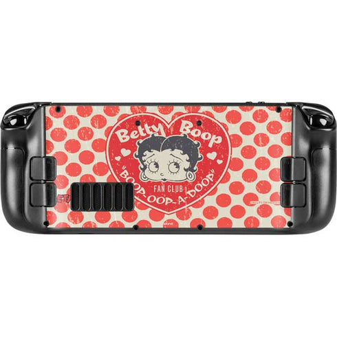 Betty Boop Red Heart Steam Deck Handheld Gaming Computer Skin