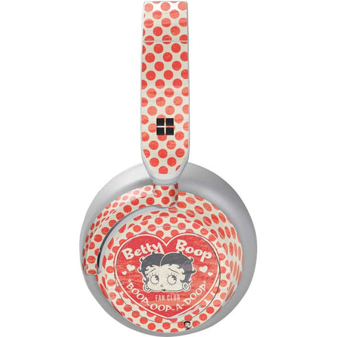 Betty Boop Red Heart Surface Headphones Skin