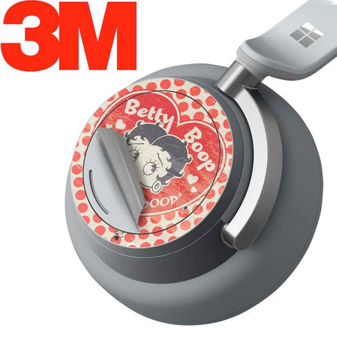 Betty Boop Red Heart Surface Headphones Skin