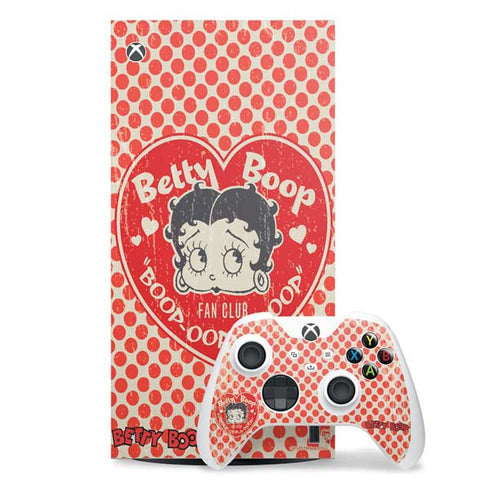 Betty Boop Red Heart Xbox Series X Skins