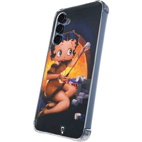 Betty Boop Roasting Marshmallows Galaxy A55 5G Clear Case