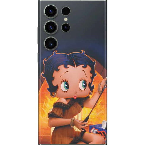 Betty Boop Roasting Marshmallows Galaxy Skins