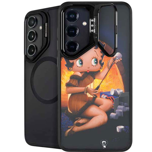 Betty Boop Roasting Marshmallows Galaxy S25 Plus Kickstand Case