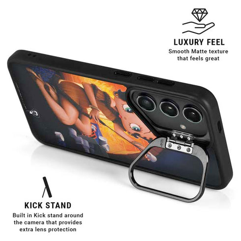 Betty Boop Roasting Marshmallows Galaxy S24 Plus Kickstand Case