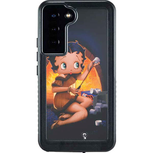 Betty Boop Roasting Marshmallows Galaxy S24 Plus Waterproof Case