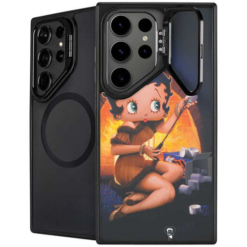 Betty Boop Roasting Marshmallows Galaxy S25 Ultra Kickstand Case